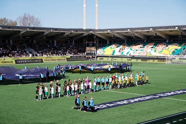 GÖTEBORG, SWEDEN 20260501 The teams line up for Fridays decisive Europa Cup final between BK Häcken and Hammarby at Nordic Wellness arena GÖTEBORG SWEDEN x9200x  Copyright: xAdamxIhse TTx FINAL EUROPA CUP: HÄCKEN - HAMMARBY