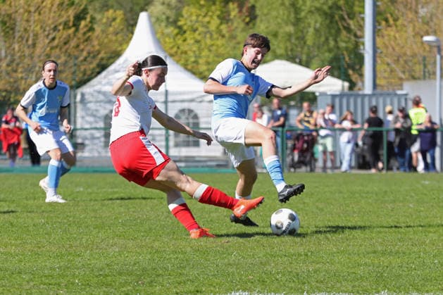 Saxony Cup Final Women Chemnitzer FC RB Leipzig II 01 05 2026 Saxony Cup Final Women Saxony Lotto State Cup Chemnitzer FC vs RB Leipzig II U20 at Auenstadion Flöha, 01 05 2026 Copyright: xBEAUTIFULxSPORTS JanxKaeferx