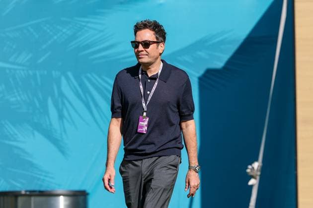 American comedian and presenter, Jimmy Fallon, Grand Prix of Miami, Motorsport, Men, Formula 1, Free Practice, 01 05 2026 Miami Florida USA Copyright: xkolbert-press ChristianxKolbertx