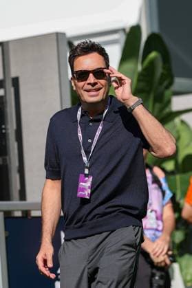 American comedian and presenter, Jimmy Fallon, Grand Prix of Miami, Motorsport, Men, Formula 1, Free Practice, 01 05 2026 Miami Florida USA Copyright: xkolbert-press ChristianxKolbertx