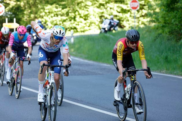 01 05 2026 The Eschborn Frankfurt 2026 bike race 2 breakaway group Eschborn Frankfurt Hesse Germany