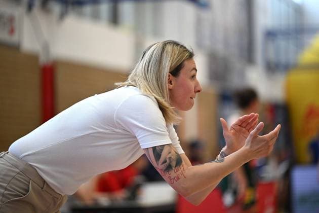 Basketball Toyota 1 Womens Bundesliga Final for the German Championship 4 Match BC Pharmaserv Marburg Rutronik Stars Keltern on 01 05 2026 at the Sporthalle am Georg Gaßmann Stadion in Marburg Matea Tavic Keltern DFL regulations prohibit any use of photographs as image sequences and or quasi video xJKx