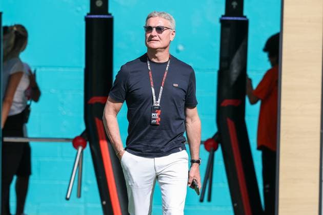Former racing driver and television pundit, David Coulthard, Grand Prix of Miami, Motorsport, Men, Formula 1, Free Practice, 01 05 2026 Miami Florida USA Copyright: xkolbert-press ChristianxKolbertx