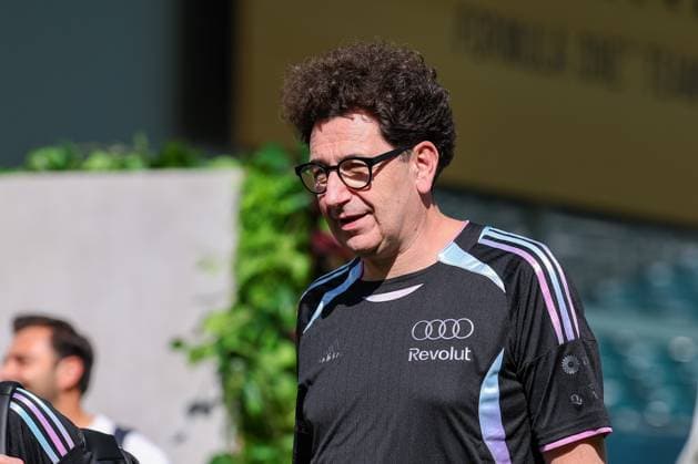 Project Manager Mattia Binotto Revolut Audi , Grand Prix of Miami, Motorsport, Men, Formula 1, Free Practice, 01 05 2026 Miami Florida USA Copyright: xkolbert-press ChristianxKolbertx