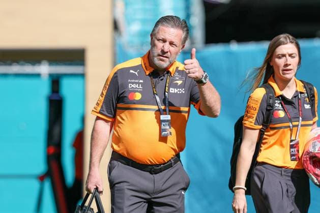 CEO, Zak Brown McLaren Formula 1 Team , Miami Grand Prix, Motorsport, Men, Formula 1, Free Practice, 01 05 2026 Miami Florida USA Copyright: xkolbert-press ChristianxKolbertx
