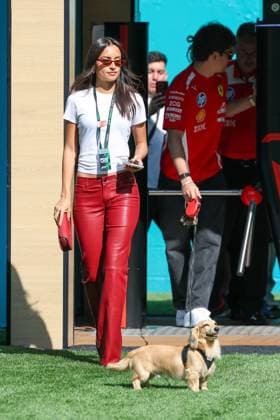 Wife Alexandra Saint Mleux of Charles Leclerc Scuderia Ferrari HP 16 , Miami Grand Prix, Motorsport, Men, Formula 1, Free Practice, 01 05 2026 Miami Florida USA Copyright: xkolbert-press ChristianxKolbertx