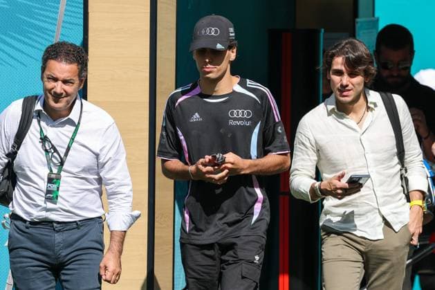 Gabriel Bortoleto Revolut Audi 5 in the paddock, Grand Prix of Miami, Motorsport, Men, Formula 1, Free Practice, 01 05 2026 Miami Florida USA Copyright: xkolbert-press ChristianxKolbertx