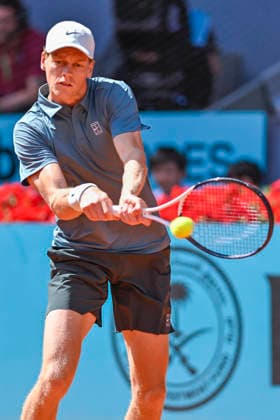 May 1, 2026, Madrid, Madrid, Spain: JANNIK SINNER of italy - NIKE during the Mutua Madrid Open 2026, ATP, Tennis Herren Masters 1000 and WTA, Tennis Damen 1000 tennis tournament, celebrated at Caja Magica on 01 may, 2026 in Madrid, Spain. Madrid Spain - ZUMAc312 20260501_zsp_c312_040 Copyright: xOscarxManuelxSanchezx