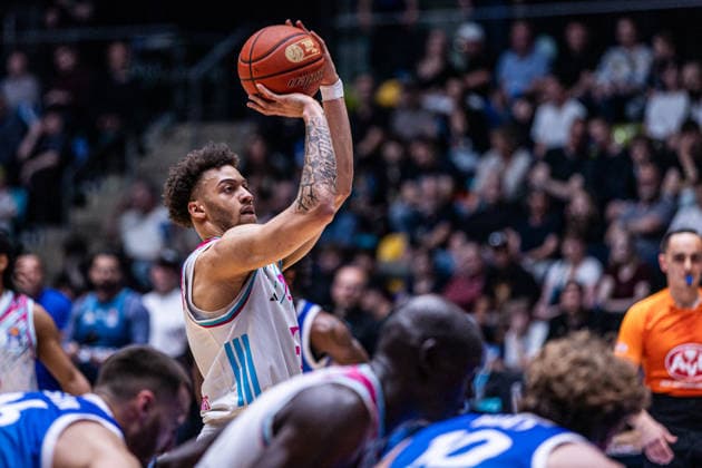 easyCredit Basketball Bundesliga, Frankfurt Skyliners vs Telekom Baskets Bonn, 01 05 2026 Alijah Comithier Telekom Baskets Bonn 2 at free throw easyCredit Basketball Bundesliga, Frankfurt Skyliners vs Telekom Baskets Bonn, 01 05 2026, SÜWAG ENERGIE Arena Frankfurt Copyright: xBEAUTIFULxSPORTS Derixx