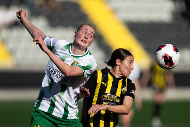 260501 Emilie Bragstad of Hammarby and Tabitha Michelle Tindell of Häcken during the UEFA Women s Europa Cup final between Häcken and Hammarby on May 1, 2026 in Göteborg Photo Daniel Stiller BILDBYRAN kod DS DS0574 fotboll football soccer fotball europa cup häcken hammarby uefa womens europa cup dam bbeng  Copyright: DANIELxSTILLER BB260501DS031