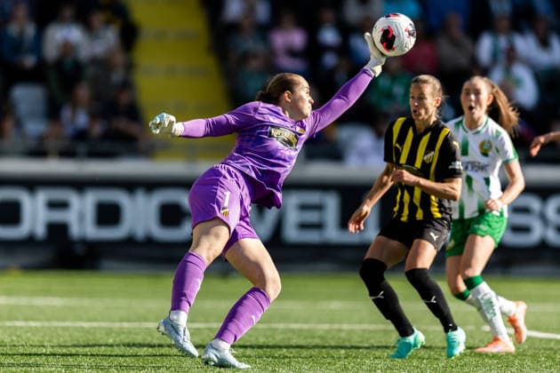 260501 Goalkeeper Fanney Inga Birkisdottir of Häcken during the UEFA Women s Europa Cup final between Häcken and Hammarby on May 1, 2026 in Göteborg Photo Michael Erichsen BILDBYRAN COP 89 DS0574 fotboll football soccer fotball europa cup häcken hammarby uefa womens europa cup dam bbeng  Copyright: MICHAELxERICHSEN BB260501MI055