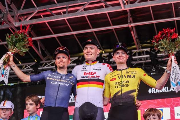 Cycling, Eschborn - Frankfurt, winner Georg Zimmermann
