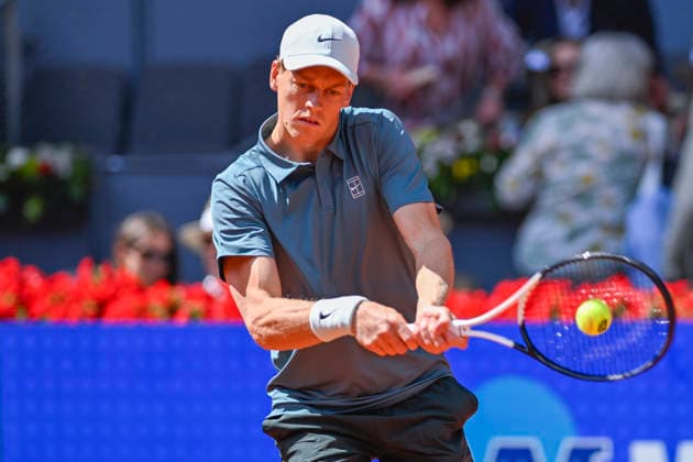 May 1, 2026, Madrid, Madrid, Spain: JANNIK SINNER of italy - NIKE during the Mutua Madrid Open 2026, ATP, Tennis Herren Masters 1000 and WTA, Tennis Damen 1000 tennis tournament, celebrated at Caja Magica on 01 may, 2026 in Madrid, Spain. Madrid Spain - ZUMAc312 20260501_zsp_c312_050 Copyright: xOscarxManuelxSanchezx
