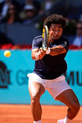 May 1, 2026, Madrid, Madrid, Spain: Arthur Fils of France plays against Jannik Sinner of Italy during the Mutua Madrid Open 2026 at La Caja Magica on May 01, 2026 in Madrid, Spain. Mutua Madrid Open 2026 - Day 12  - ZUMAa181 20260501_zaa_a181_056 Copyright: xOscarxJ.xBarrosox