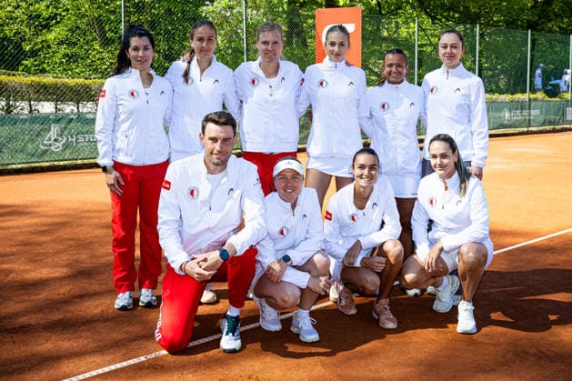 1 Ladies LTTC Rot Weiß team photo, 1 Bundesliga Ladies LTTC Rot Weiß vs TEC Waldau Stuttgart, Berlin, LTTC Rot Weiß , 01 05 2026, Copyright: xClaudioxGärtnerx
