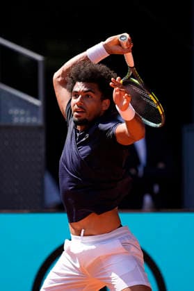 May 1, 2026, Madrid, Madrid, Spain: Arthur Fils of France plays against Jannik Sinner of Italy during the Mutua Madrid Open 2026 at La Caja Magica on May 01, 2026 in Madrid, Spain. Mutua Madrid Open 2026 - Day 12  - ZUMAa181 20260501_zaa_a181_081 Copyright: xOscarxJ.xBarrosox