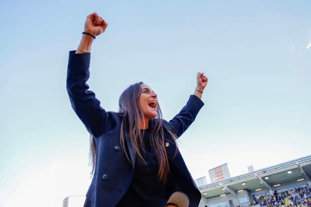 GOTHENBURG, SWEDEN 20260501 Häcken s captain Anna Anvegard takes a shot during Friday s decisive final in the European Cup between BK Häcken and Hammarby at Nordic Wellness arena GÖTEBORG SWEDEN x9200x  Copyright: xAdamxIhse TTx FINAL EUROPEAN CUP HURRICANE - HAMMARBY