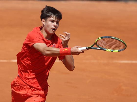 Tennis, ATP tournament in Madrid, juniors, Alberto Simon Jaime Alcaraz, brother of Carlos Alcaraz