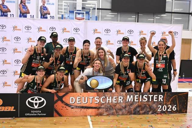 Basketball Toyota 1 Womens Bundesliga Final for the German Championship 4 Match BC Pharmaserv Marburg Rutronik Stars Keltern on 01 05 2026 at the Sporthalle am Georg Gaßmann Stadion in Marburg German Champion DFL regulations prohibit any use of photographs as image sequences and or quasi video xJKx