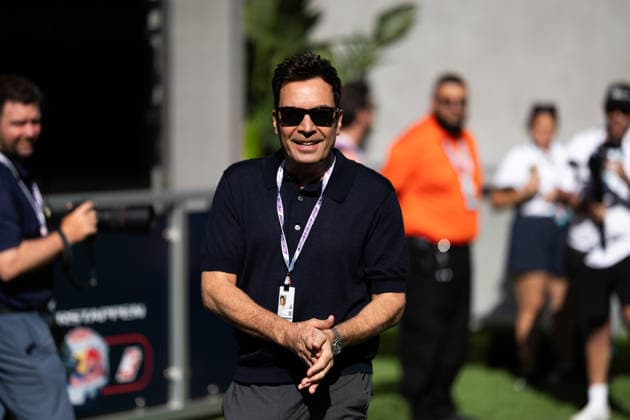 F1 - MIAMI GRAND PRIX 2026 Jimmy Fallon during the Formula 1 Miami Grand Prix 2026, 4th round of the 2026 Formula One World Championship, WM, Weltmeisterschaft from May 1 to 3, 2026 on the Miami International Autodrome, in Miami Gardens, USA - Miami GardensUnited States  Copyright: xAndrÃ xFerreirax