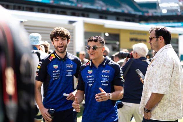 F1 - MIAMI GRAND PRIX 2026 HADJAR Isack (fra), Red Bull Racing Ford RB22, portrait during the Formula 1 Miami Grand Prix 2026, 4th round of the 2026 Formula One World Championship, WM, Weltmeisterschaft from May 1 to 3, 2026 on the Miami International Autodrome, in Miami Gardens, USA - Miami GardensUnited States  Copyright: xAndrÃ xFerreirax