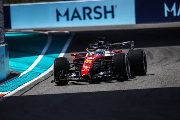 F1 - MIAMI GRAND PRIX 2026 16 LECLERC Charles (mco), Scuderia Ferrari SF-26, action during the Formula 1 Miami Grand Prix 2026, 4th round of the 2026 Formula One World Championship, WM, Weltmeisterschaft from May 1 to 3, 2026 on the Miami International Autodrome, in Miami Gardens, USA - Miami GardensUnited States  Copyright: xDPPIx