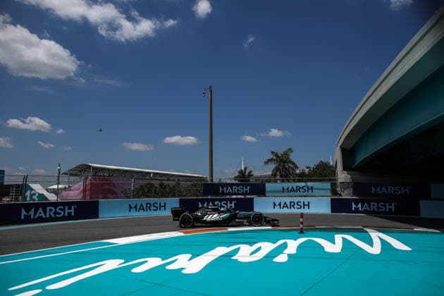 F1 - MIAMI GRAND PRIX 2026 12 KIMI ANTONELLI Andrea (ita), Mercedes AMG F1 Team W17, action during the Formula 1 Miami Grand Prix 2026, 4th round of the 2026 Formula One World Championship, WM, Weltmeisterschaft from May 1 to 3, 2026 on the Miami International Autodrome, in Miami Gardens, USA - Miami GardensUnited States  Copyright: xDPPIx