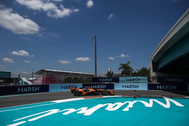 F1 - MIAMI GRAND PRIX 2026 81 PIASTRI Oscar (aus), McLaren F1 Team MCL40, action during the Formula 1 Miami Grand Prix 2026, 4th round of the 2026 Formula One World Championship, WM, Weltmeisterschaft from May 1 to 3, 2026 on the Miami International Autodrome, in Miami Gardens, USA - Miami GardensUnited States  Copyright: xDPPIx