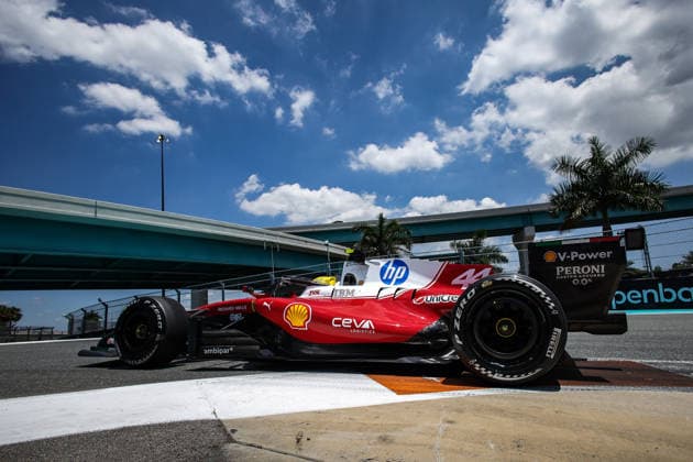 F1 - MIAMI GRAND PRIX 2026 44 HAMILTON Lewis (gbr), Scuderia Ferrari SF-26, action during the Formula 1 Miami Grand Prix 2026, 4th round of the 2026 Formula One World Championship, WM, Weltmeisterschaft from May 1 to 3, 2026 on the Miami International Autodrome, in Miami Gardens, USA - Miami GardensUnited States  Copyright: xDPPIx