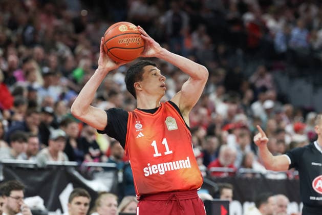 Vladimir Lucic FC Bayern Basketball, 11 with ball, GER, FC Bayern Basketball vs Alba Berlin, Basketball, easycredit Basketball Bundesliga, 27 Matchday, Season 2025 2026, 01 05 2026, GER, FC Bayern Basketball vs Alba Berlin, Basketball, easycredit Basketball Bundesliga, 27 Matchday, Season 2025 2026, 01 05 2026 Munich Copyright: xEibner-Pressefoto JennixMaulx EP_JML