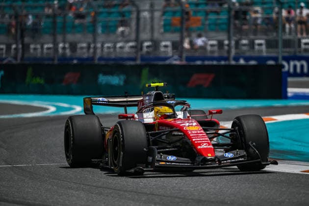 F1 - MIAMI GRAND PRIX 2026 44 HAMILTON Lewis (gbr), Scuderia Ferrari SF-26, action during the Formula 1 Miami Grand Prix 2026, 4th round of the 2026 Formula One World Championship, WM, Weltmeisterschaft from May 1 to 3, 2026 on the Miami International Autodrome, in Miami Gardens, USA - Miami GardensUnited States  Copyright: xDPPIx