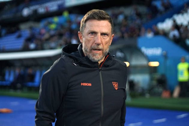 Lecce s coach Eusebio Di Francesco during the Serie A soccer match between Pisa and Lecce at the Cetilar Arena Romeo Anconetani Stadium in Pisa; Center West Italy;friday May 01 2026 ; Soccer  Copyright: xAlessandroxLaxRocca LaPressex