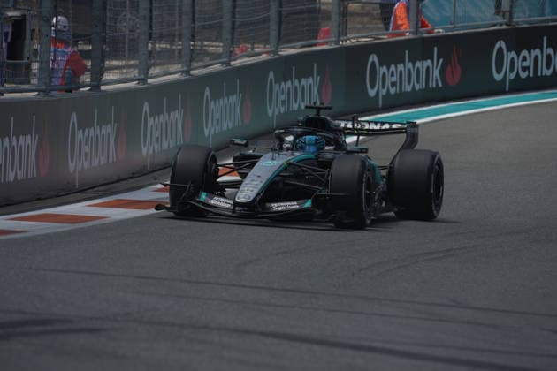 Formula 1 Crypto com Miami Grand Prix 2026 01 05 2026, Miami International Autodrome, Miami, Formula 1 Crypto com Miami Grand Prix 2026 ,in the picture George Russell GBR , Mercedes AMG Petronas Formula One Team nordphotoxGmbHx xBratic nph00250
