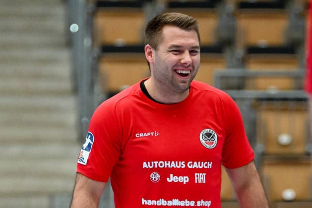 Kian Schwarzer Eulen Ludwigshafen, 22 HSG Nordhorn Lingen vs Eulen Ludwigshafen, Handball, 2 Bundesliga, Matchday 30, Season 2025 2026, 01 05 2026, HSG Nordhorn Lingen vs Eulen Ludwigshafen, Handball, 2 Bundesliga, Matchday 30, Season 2025 2026, 01 05 2026 Lingen Copyright: xEibner-Pressefoto RobertxGertzenx EP_RGN