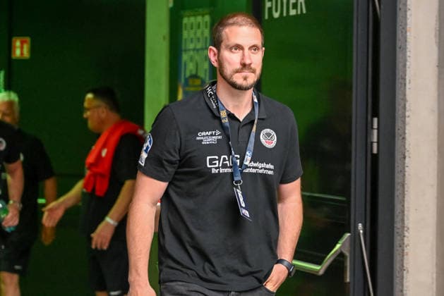 Michael Haass Eulen Ludwigshafen, Coach HSG Nordhorn Lingen vs Eulen Ludwigshafen, Handball, 2 Bundesliga, Matchday 30, Season 2025 2026, 01 05 2026, HSG Nordhorn Lingen vs Eulen Ludwigshafen, Handball, 2 Bundesliga, Matchday 30, Season 2025 2026, 01 05 2026 Lingen Copyright: xEibner-Pressefoto RobertxGertzenx EP_RGN