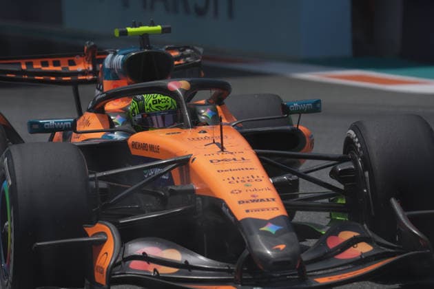 01 05 2026, Miami International Autodrome, Miami, Formula 1 Crypto com Miami Grand Prix 2026 ,in the picture Lando Norris GBR , McLaren Mastercard F1 Team Photo by Hasan Bratic DeFodi Images