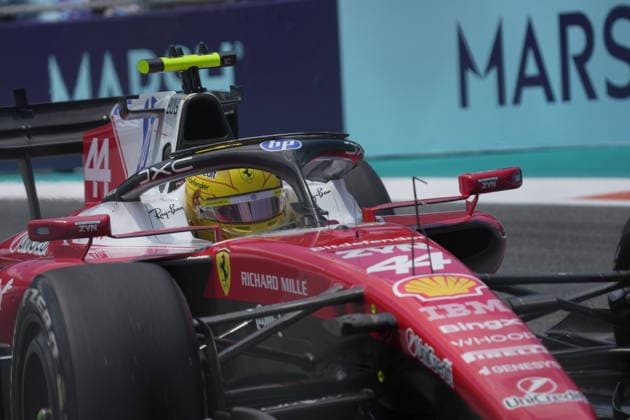 01 05 2026, Miami International Autodrome, Miami, Formula 1 Crypto com Miami Grand Prix 2026 ,in the picture Lewis Hamilton GBR , Scuderia Ferrari HP Photo by Hasan Bratic DeFodi Images