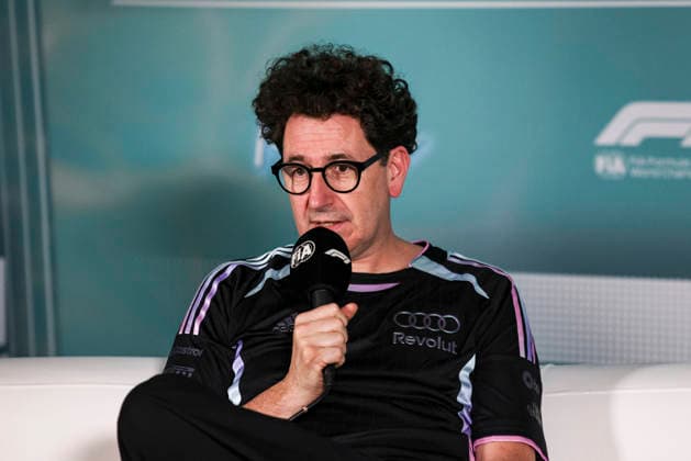 F1 - MIAMI GRAND PRIX 2026 BINOTTO Mattia (ita), Team Principal of Audi F1 Team, portrait press conference, PK, Pressekonferenz during the Formula 1 Miami Grand Prix 2026, 4th round of the 2026 Formula One World Championship, WM, Weltmeisterschaft from May 1 to 3, 2026 on the Miami International Autodrome, in Miami Gardens, USA - Miami GardensUnited States Copyright: xXavixBonillax