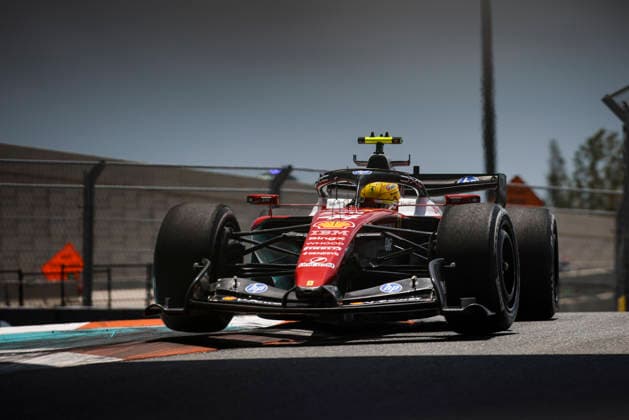 F1 - MIAMI GRAND PRIX 2026 44 HAMILTON Lewis (gbr), Scuderia Ferrari SF-26, action during the Formula 1 Miami Grand Prix 2026, 4th round of the 2026 Formula One World Championship, WM, Weltmeisterschaft from May 1 to 3, 2026 on the Miami International Autodrome, in Miami Gardens, USA - Miami GardensUnited States  Copyright: xXavixBonillax