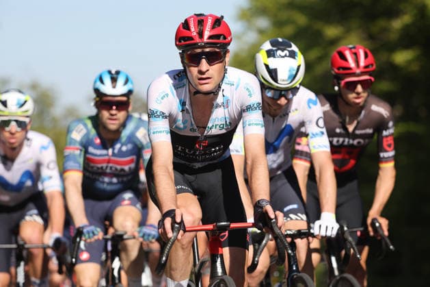 01 05 2026 Orbe , SWITZERLAND, Tour de Romandie 2026 3 stage Orbe Orbe Roland Thalmann SUI Tudor Pro Cycling Team on the climb to Col Mollendruz