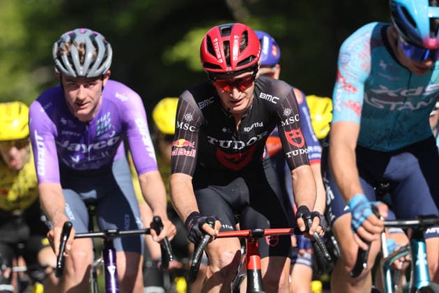 01 05 2026 Orbe , SWITZERLAND, Tour de Romandie 2026 3 stage Orbe Orbe Robin Donze SUI Tudor Pro Cycling Team on the climb to Col Mollendruz