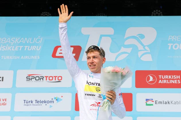 The 61st Presidential Cycling Tour of Turkiye (TUR 2026) has officially begun, starting with its opening stage in the coastal town of Cesme, Izmir. Held under the auspices of the Presidency of the Republic of Türkiye, this prestigious UCI ProSeries race brings together 23 teams and 161 world-class cyclists to compete over eight days, from April 26 to May 3, 2026...The 2026 edition unfolds across routes showcasing some of Türkiye s most striking landscapes. Starting in Cesme, the race follows the Aegean and Mediterranean coastlines, covering stages through Antalya and the southern shores before concluding in the capital, Ankara. Beyond sporting competition, the tour plays a key role in promoting Türkiye s natural and cultural richness on a global stage..This year, the race consists of 8 stages covering approximately 1,200 kilometers. Nearly 20 teams and over 150 riders from around the world are competing, under the coordination of the Turkish Cycling Federation..With the first three stages completed, the pace in the peloton has intensified and the general classification has begun to take shape. Sprint finishes and technically demanding routes have stood out, with the third stage drawing attention for its high tempo and dramatic finale..The third stage of the 61st Presidential Cycling Tour of Türkiye (TUR 2026) was won by Colombian rider Ivan Ramiro Sosa of Equipo Kern Pharma. Covering the 132.7-kilometer Marmaris-Kıran route, Sosa finished in 3 hours, 40 minutes, and 25 seconds. In the summit finish, Australian rider Sebastian Berwick of Caja Rural-Seguros RGA placed second, while French rider Nicolas Breuillard of TotalEnergies finished third..As the race progresses, challenging climbs and critical time gaps are expected to further heighten the excitement. The tour continues to deliver a compelling blend of elite competition and global vis Copyright: RizaxOzel 19081503