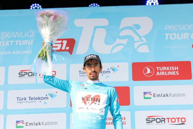 The 61st Presidential Cycling Tour of Turkiye (TUR 2026) has officially begun, starting with its opening stage in the coastal town of Cesme, Izmir. Held under the auspices of the Presidency of the Republic of Türkiye, this prestigious UCI ProSeries race brings together 23 teams and 161 world-class cyclists to compete over eight days, from April 26 to May 3, 2026...The 2026 edition unfolds across routes showcasing some of Türkiye s most striking landscapes. Starting in Cesme, the race follows the Aegean and Mediterranean coastlines, covering stages through Antalya and the southern shores before concluding in the capital, Ankara. Beyond sporting competition, the tour plays a key role in promoting Türkiye s natural and cultural richness on a global stage..This year, the race consists of 8 stages covering approximately 1,200 kilometers. Nearly 20 teams and over 150 riders from around the world are competing, under the coordination of the Turkish Cycling Federation..With the first three stages completed, the pace in the peloton has intensified and the general classification has begun to take shape. Sprint finishes and technically demanding routes have stood out, with the third stage drawing attention for its high tempo and dramatic finale..The third stage of the 61st Presidential Cycling Tour of Türkiye (TUR 2026) was won by Colombian rider Ivan Ramiro Sosa of Equipo Kern Pharma. Covering the 132.7-kilometer Marmaris-Kıran route, Sosa finished in 3 hours, 40 minutes, and 25 seconds. In the summit finish, Australian rider Sebastian Berwick of Caja Rural-Seguros RGA placed second, while French rider Nicolas Breuillard of TotalEnergies finished third..As the race progresses, challenging climbs and critical time gaps are expected to further heighten the excitement. The tour continues to deliver a compelling blend of elite competition and global vis Copyright: RizaxOzel 19081509
