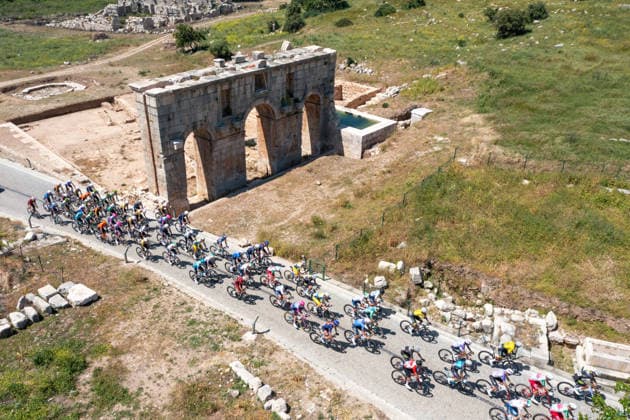 The 61st Presidential Cycling Tour of Turkiye (TUR 2026) has officially begun, starting with its opening stage in the coastal town of Cesme, Izmir. Held under the auspices of the Presidency of the Republic of Türkiye, this prestigious UCI ProSeries race brings together 23 teams and 161 world-class cyclists to compete over eight days, from April 26 to May 3, 2026...The 2026 edition unfolds across routes showcasing some of Türkiye s most striking landscapes. Starting in Cesme, the race follows the Aegean and Mediterranean coastlines, covering stages through Antalya and the southern shores before concluding in the capital, Ankara. Beyond sporting competition, the tour plays a key role in promoting Türkiye s natural and cultural richness on a global stage..This year, the race consists of 8 stages covering approximately 1,200 kilometers. Nearly 20 teams and over 150 riders from around the world are competing, under the coordination of the Turkish Cycling Federation..With the first three stages completed, the pace in the peloton has intensified and the general classification has begun to take shape. Sprint finishes and technically demanding routes have stood out, with the third stage drawing attention for its high tempo and dramatic finale..The third stage of the 61st Presidential Cycling Tour of Türkiye (TUR 2026) was won by Colombian rider Ivan Ramiro Sosa of Equipo Kern Pharma. Covering the 132.7-kilometer Marmaris-Kıran route, Sosa finished in 3 hours, 40 minutes, and 25 seconds. In the summit finish, Australian rider Sebastian Berwick of Caja Rural-Seguros RGA placed second, while French rider Nicolas Breuillard of TotalEnergies finished third..As the race progresses, challenging climbs and critical time gaps are expected to further heighten the excitement. The tour continues to deliver a compelling blend of elite competition and global vis Copyright: RizaxOzel 19081519