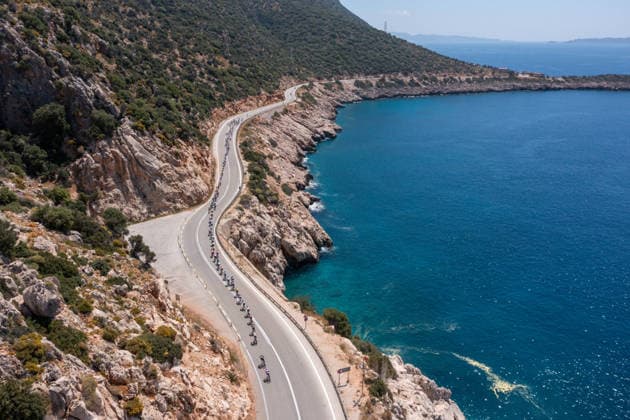 The 61st Presidential Cycling Tour of Turkiye (TUR 2026) has officially begun, starting with its opening stage in the coastal town of Cesme, Izmir. Held under the auspices of the Presidency of the Republic of Türkiye, this prestigious UCI ProSeries race brings together 23 teams and 161 world-class cyclists to compete over eight days, from April 26 to May 3, 2026...The 2026 edition unfolds across routes showcasing some of Türkiye s most striking landscapes. Starting in Cesme, the race follows the Aegean and Mediterranean coastlines, covering stages through Antalya and the southern shores before concluding in the capital, Ankara. Beyond sporting competition, the tour plays a key role in promoting Türkiye s natural and cultural richness on a global stage..This year, the race consists of 8 stages covering approximately 1,200 kilometers. Nearly 20 teams and over 150 riders from around the world are competing, under the coordination of the Turkish Cycling Federation..With the first three stages completed, the pace in the peloton has intensified and the general classification has begun to take shape. Sprint finishes and technically demanding routes have stood out, with the third stage drawing attention for its high tempo and dramatic finale..The third stage of the 61st Presidential Cycling Tour of Türkiye (TUR 2026) was won by Colombian rider Ivan Ramiro Sosa of Equipo Kern Pharma. Covering the 132.7-kilometer Marmaris-Kıran route, Sosa finished in 3 hours, 40 minutes, and 25 seconds. In the summit finish, Australian rider Sebastian Berwick of Caja Rural-Seguros RGA placed second, while French rider Nicolas Breuillard of TotalEnergies finished third..As the race progresses, challenging climbs and critical time gaps are expected to further heighten the excitement. The tour continues to deliver a compelling blend of elite competition and global vis Copyright: RizaxOzel 19081524