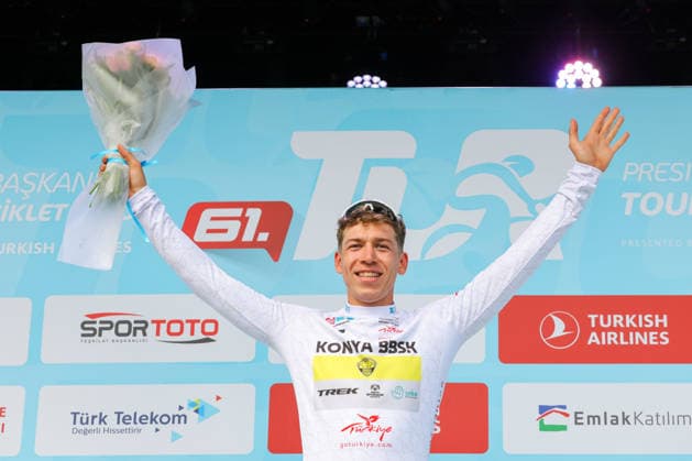 The 61st Presidential Cycling Tour of Turkiye (TUR 2026) has officially begun, starting with its opening stage in the coastal town of Cesme, Izmir. Held under the auspices of the Presidency of the Republic of Türkiye, this prestigious UCI ProSeries race brings together 23 teams and 161 world-class cyclists to compete over eight days, from April 26 to May 3, 2026...The 2026 edition unfolds across routes showcasing some of Türkiye s most striking landscapes. Starting in Cesme, the race follows the Aegean and Mediterranean coastlines, covering stages through Antalya and the southern shores before concluding in the capital, Ankara. Beyond sporting competition, the tour plays a key role in promoting Türkiye s natural and cultural richness on a global stage..This year, the race consists of 8 stages covering approximately 1,200 kilometers. Nearly 20 teams and over 150 riders from around the world are competing, under the coordination of the Turkish Cycling Federation..With the first three stages completed, the pace in the peloton has intensified and the general classification has begun to take shape. Sprint finishes and technically demanding routes have stood out, with the third stage drawing attention for its high tempo and dramatic finale..The third stage of the 61st Presidential Cycling Tour of Türkiye (TUR 2026) was won by Colombian rider Ivan Ramiro Sosa of Equipo Kern Pharma. Covering the 132.7-kilometer Marmaris-KÄÂ±ran route, Sosa finished in 3 hours, 40 minutes, and 25 seconds. In the summit finish, Australian rider Sebastian Berwick of Caja Rural-Seguros RGA placed second, while French rider Nicolas Breuillard of TotalEnergies finished third..As the race progresses, challenging climbs and critical time gaps are expected to further heighten the excitement. The tour continues to deliver a compelling blend of elite competition and global vis Copyright: RizaxOzel 19081534