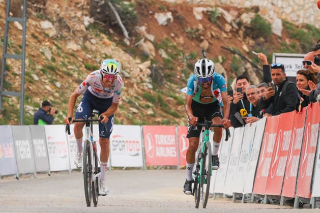 The 61st Presidential Cycling Tour of Turkiye (TUR 2026) has officially begun, starting with its opening stage in the coastal town of Cesme, Izmir. Held under the auspices of the Presidency of the Republic of Türkiye, this prestigious UCI ProSeries race brings together 23 teams and 161 world-class cyclists to compete over eight days, from April 26 to May 3, 2026...The 2026 edition unfolds across routes showcasing some of Türkiye s most striking landscapes. Starting in Cesme, the race follows the Aegean and Mediterranean coastlines, covering stages through Antalya and the southern shores before concluding in the capital, Ankara. Beyond sporting competition, the tour plays a key role in promoting Türkiye s natural and cultural richness on a global stage..This year, the race consists of 8 stages covering approximately 1,200 kilometers. Nearly 20 teams and over 150 riders from around the world are competing, under the coordination of the Turkish Cycling Federation..With the first three stages completed, the pace in the peloton has intensified and the general classification has begun to take shape. Sprint finishes and technically demanding routes have stood out, with the third stage drawing attention for its high tempo and dramatic finale..The third stage of the 61st Presidential Cycling Tour of Türkiye (TUR 2026) was won by Colombian rider Ivan Ramiro Sosa of Equipo Kern Pharma. Covering the 132.7-kilometer Marmaris-KÄÂ±ran route, Sosa finished in 3 hours, 40 minutes, and 25 seconds. In the summit finish, Australian rider Sebastian Berwick of Caja Rural-Seguros RGA placed second, while French rider Nicolas Breuillard of TotalEnergies finished third..As the race progresses, challenging climbs and critical time gaps are expected to further heighten the excitement. The tour continues to deliver a compelling blend of elite competition and global vis Copyright: RizaxOzel 19081553