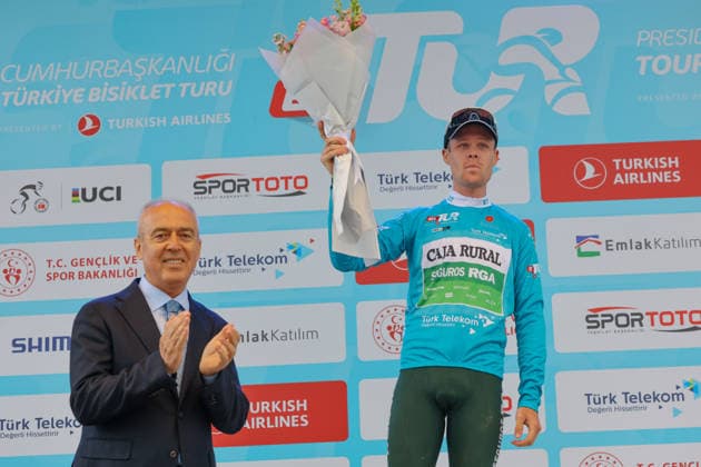 The 61st Presidential Cycling Tour of Turkiye (TUR 2026) has officially begun, starting with its opening stage in the coastal town of Cesme, Izmir. Held under the auspices of the Presidency of the Republic of Türkiye, this prestigious UCI ProSeries race brings together 23 teams and 161 world-class cyclists to compete over eight days, from April 26 to May 3, 2026...The 2026 edition unfolds across routes showcasing some of Türkiye s most striking landscapes. Starting in Cesme, the race follows the Aegean and Mediterranean coastlines, covering stages through Antalya and the southern shores before concluding in the capital, Ankara. Beyond sporting competition, the tour plays a key role in promoting Türkiye s natural and cultural richness on a global stage..This year, the race consists of 8 stages covering approximately 1,200 kilometers. Nearly 20 teams and over 150 riders from around the world are competing, under the coordination of the Turkish Cycling Federation..With the first three stages completed, the pace in the peloton has intensified and the general classification has begun to take shape. Sprint finishes and technically demanding routes have stood out, with the third stage drawing attention for its high tempo and dramatic finale..The third stage of the 61st Presidential Cycling Tour of Türkiye (TUR 2026) was won by Colombian rider Ivan Ramiro Sosa of Equipo Kern Pharma. Covering the 132.7-kilometer Marmaris-KÄÂ±ran route, Sosa finished in 3 hours, 40 minutes, and 25 seconds. In the summit finish, Australian rider Sebastian Berwick of Caja Rural-Seguros RGA placed second, while French rider Nicolas Breuillard of TotalEnergies finished third..As the race progresses, challenging climbs and critical time gaps are expected to further heighten the excitement. The tour continues to deliver a compelling blend of elite competition and global vis Copyright: RizaxOzel 19081569
