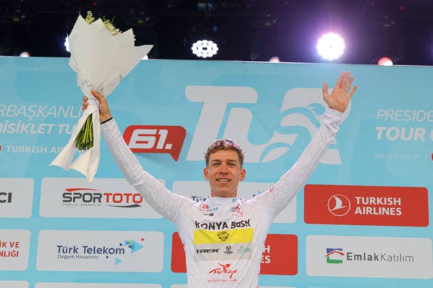 The 61st Presidential Cycling Tour of Turkiye (TUR 2026) has officially begun, starting with its opening stage in the coastal town of Cesme, Izmir. Held under the auspices of the Presidency of the Republic of Türkiye, this prestigious UCI ProSeries race brings together 23 teams and 161 world-class cyclists to compete over eight days, from April 26 to May 3, 2026...The 2026 edition unfolds across routes showcasing some of Türkiye s most striking landscapes. Starting in Cesme, the race follows the Aegean and Mediterranean coastlines, covering stages through Antalya and the southern shores before concluding in the capital, Ankara. Beyond sporting competition, the tour plays a key role in promoting Türkiye s natural and cultural richness on a global stage..This year, the race consists of 8 stages covering approximately 1,200 kilometers. Nearly 20 teams and over 150 riders from around the world are competing, under the coordination of the Turkish Cycling Federation..With the first three stages completed, the pace in the peloton has intensified and the general classification has begun to take shape. Sprint finishes and technically demanding routes have stood out, with the third stage drawing attention for its high tempo and dramatic finale..The third stage of the 61st Presidential Cycling Tour of Türkiye (TUR 2026) was won by Colombian rider Ivan Ramiro Sosa of Equipo Kern Pharma. Covering the 132.7-kilometer Marmaris-KÄÂ±ran route, Sosa finished in 3 hours, 40 minutes, and 25 seconds. In the summit finish, Australian rider Sebastian Berwick of Caja Rural-Seguros RGA placed second, while French rider Nicolas Breuillard of TotalEnergies finished third..As the race progresses, challenging climbs and critical time gaps are expected to further heighten the excitement. The tour continues to deliver a compelling blend of elite competition and global vis Copyright: RizaxOzel 19081573