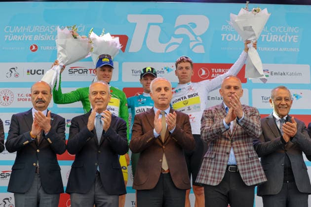 The 61st Presidential Cycling Tour of Turkiye (TUR 2026) has officially begun, starting with its opening stage in the coastal town of Cesme, Izmir. Held under the auspices of the Presidency of the Republic of Türkiye, this prestigious UCI ProSeries race brings together 23 teams and 161 world-class cyclists to compete over eight days, from April 26 to May 3, 2026...The 2026 edition unfolds across routes showcasing some of Türkiye s most striking landscapes. Starting in Cesme, the race follows the Aegean and Mediterranean coastlines, covering stages through Antalya and the southern shores before concluding in the capital, Ankara. Beyond sporting competition, the tour plays a key role in promoting Türkiye s natural and cultural richness on a global stage..This year, the race consists of 8 stages covering approximately 1,200 kilometers. Nearly 20 teams and over 150 riders from around the world are competing, under the coordination of the Turkish Cycling Federation..With the first three stages completed, the pace in the peloton has intensified and the general classification has begun to take shape. Sprint finishes and technically demanding routes have stood out, with the third stage drawing attention for its high tempo and dramatic finale..The third stage of the 61st Presidential Cycling Tour of Türkiye (TUR 2026) was won by Colombian rider Ivan Ramiro Sosa of Equipo Kern Pharma. Covering the 132.7-kilometer Marmaris-Kıran route, Sosa finished in 3 hours, 40 minutes, and 25 seconds. In the summit finish, Australian rider Sebastian Berwick of Caja Rural-Seguros RGA placed second, while French rider Nicolas Breuillard of TotalEnergies finished third..As the race progresses, challenging climbs and critical time gaps are expected to further heighten the excitement. The tour continues to deliver a compelling blend of elite competition and global vis Copyright: RizaxOzel 19081584